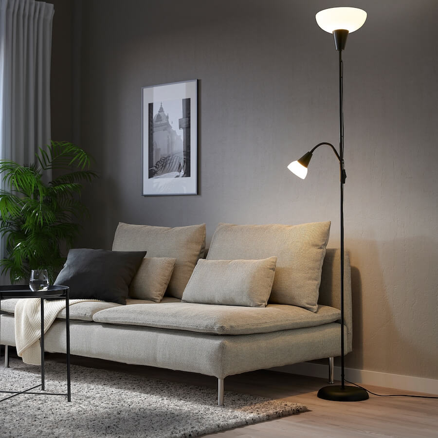 آباژور با چراغ مطالعه ایستاده ایکیا مدل TAGARP - تصویر 4