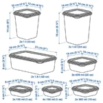 ظروف نگهدارنده ایکیا مدل PRUTA