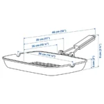 ماهیتابه گریل ایکیا مدل GRILLA